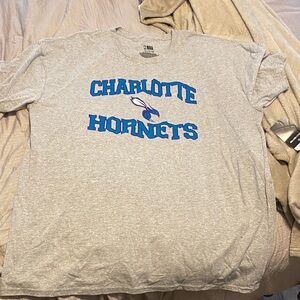 NBA Charlotte Hornets Gray and Blue Tee
